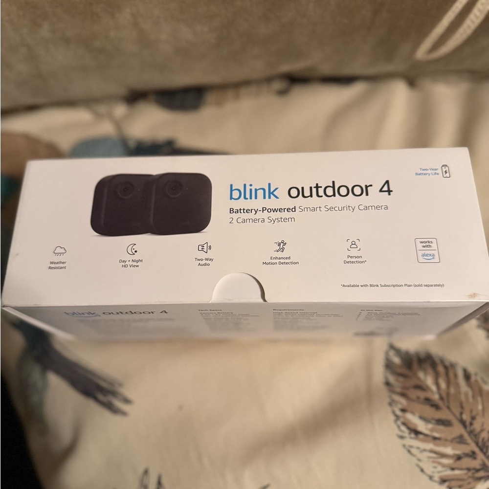 Blink Outdoor 4 Black Security Camera System